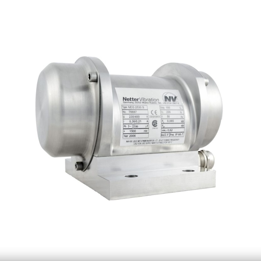 NetterVibration NEG5050三相工业振动器用于食品行业给料机